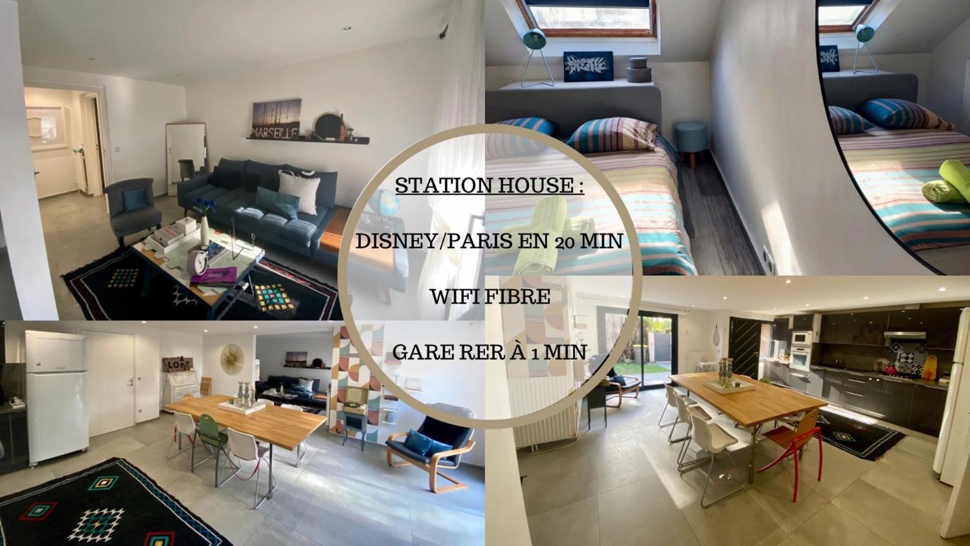 Station House - Maison Entre Disneyland Et Paris Roissy-en-Brie Eksteriør billede